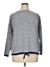 T by Talbots 100% Cotton Polka Dots Blue Pullover Sweater Size XL - photo 1
