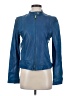 Banana Republic 100% Leather Blue Leather Jacket Size S - photo 1
