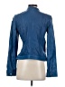 Banana Republic 100% Leather Blue Leather Jacket Size S - photo 2