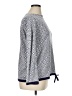 T by Talbots 100% Cotton Polka Dots Blue Pullover Sweater Size XL - photo 4