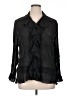 Sunny Taylor 100% Polyester Black 3/4 Sleeve Blouse Size 1X - photo 1