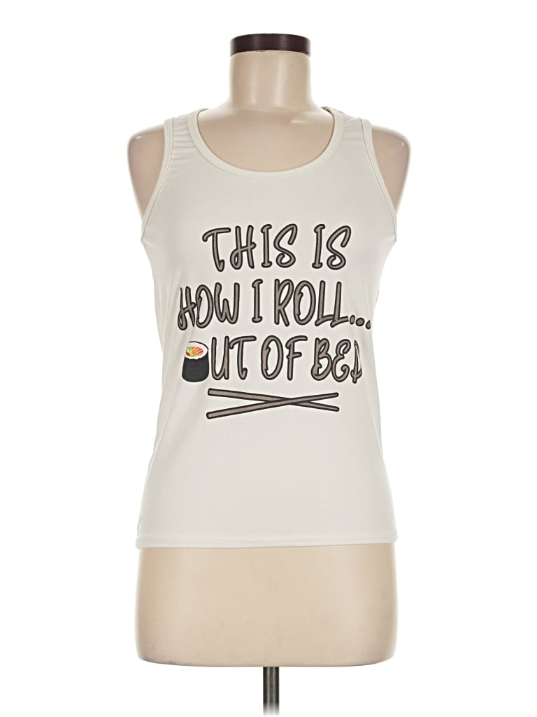 Pre-owned Delia's Sleeveless T-shirt In Ivory