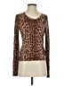 Unbranded Animal Print Brown Cardigan Size S - photo 1