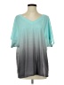 Sampeel Teal 3/4 Sleeve T-Shirt Size S - photo 1
