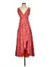 Hutch 100% Polyester Hearts Red Orange Cocktail Dress Size XS - photo 1