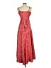 Hutch 100% Polyester Hearts Red Orange Cocktail Dress Size XS - photo 2