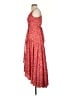 Hutch 100% Polyester Hearts Red Orange Cocktail Dress Size XS - photo 5
