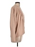Shein Curve Tan Long Sleeve Blouse Size 12 - photo 4
