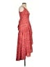 Hutch 100% Polyester Hearts Red Orange Cocktail Dress Size XS - photo 4