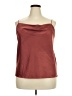 River Island 100% Polyester Burgundy Sleeveless Blouse Size 18 - photo 1
