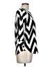 Everly Chevron-herringbone Black 3/4 Sleeve Blouse Size L (estimated) - photo 4