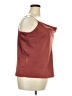 River Island 100% Polyester Burgundy Sleeveless Blouse Size 18 - photo 4