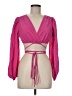 Shein 100% Cotton Pink Long Sleeve Blouse Size M - photo 1