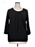 Style&Co Black 3/4 Sleeve Top Size XL - photo 1