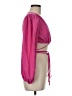 Shein 100% Cotton Pink Long Sleeve Blouse Size M - photo 4