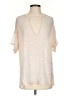 We the Free Ivory Silver Short Sleeve Blouse Size XS - photo 1