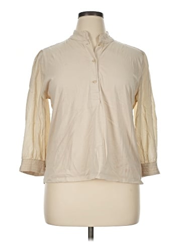 Banana Republic Factory Store 3/4 Sleeve Button-Down Shirt (view 1)