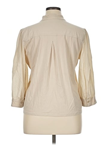 Banana Republic Factory Store 3/4 Sleeve Button-Down Shirt (view 2)