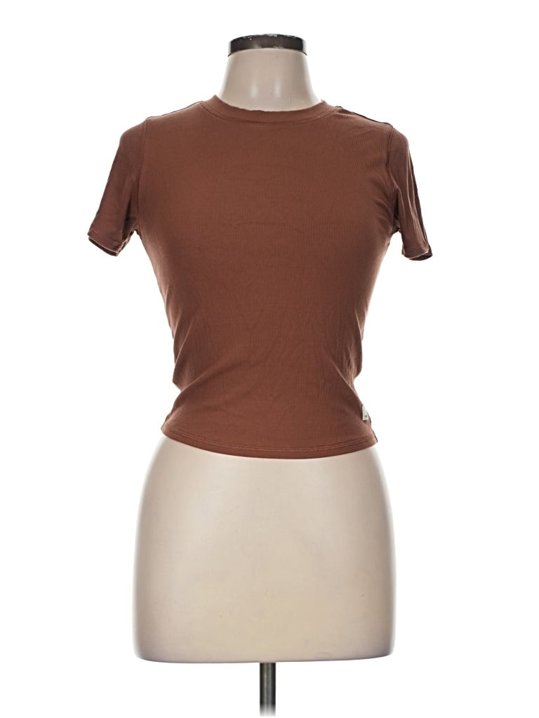 Pre-owned Vuori Short Sleeve T-shirt In Brown