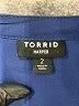Torrid 100% Polyester Blue 3/4 Sleeve Blouse Size 2X Plus (2) - photo 7
