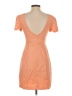 Unbranded Solid Orange Casual Dress Size S (estimated) - photo 2