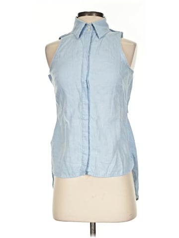 Intermix Sleeveless Button-Down Shirt (view 1)