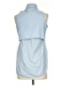 Intermix Blue Sleeveless Button-Down Shirt Size P (petite) - photo 2