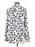 Skies Are Blue 100% Polyester Floral Ivory Long Sleeve Blouse Size S - photo 2