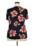 Daytrip Floral Black Short Sleeve Blouse Size 3X - photo 2