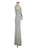 iris Chevron-herringbone Silver Casual Dress Size M - photo 4