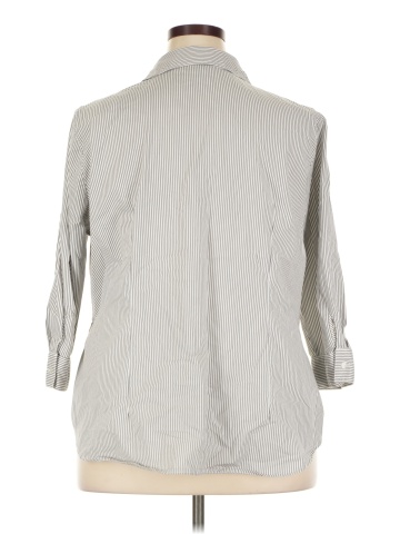 Worthington 3/4 Sleeve Button-Down Shirt (view 2)