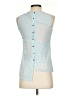 Intermix Blue Sleeveless Blouse Size P (petite) - photo 2