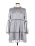 Glamorous 100% Polyester Solid Gray Casual Dress Size M - photo 1