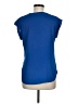 J.Crew 100% Polyester Blue Short Sleeve Top Size 6 - photo 2