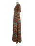 Veronica M. Stripes Brown Casual Dress Size M - photo 5