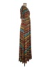 Veronica M. Stripes Brown Casual Dress Size M - photo 4