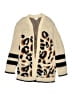 Design History 100% Nylon Animal Print Tan Cardigan Size L - photo 1
