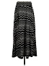 A. Byer Chevron-herringbone Black Casual Skirt Size S - photo 2