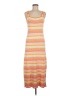 Solid & Striped Stripes Orange Casual Dress Size M - photo 1