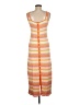 Solid & Striped Stripes Orange Casual Dress Size M - photo 2