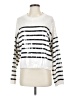 Ann Taylor LOFT 100% Cotton Stripes White Pullover Sweater Size S - photo 1