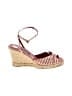 Ralph Lauren Collection Stripes Pink Wedges Size 9 - photo 1