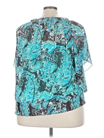 INC International Concepts Short Sleeve Blouse (view 2)
