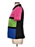 Spago 100% Polyester Color Block Pink Short Sleeve Blouse Size 10 - photo 5