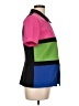Spago 100% Polyester Color Block Pink Short Sleeve Blouse Size 10 - photo 4