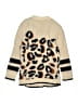 Design History 100% Nylon Animal Print Tan Cardigan Size L - photo 2