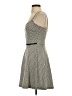 Aqua Houndstooth Gray Cocktail Dress Size XS - photo 5