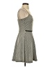 Aqua Houndstooth Gray Cocktail Dress Size XS - photo 4