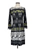 BCBGMAXAZRIA Graphic Gray Casual Dress Size S - photo 1