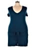 Daily Ritual Solid Blue Romper Size XL - photo 1